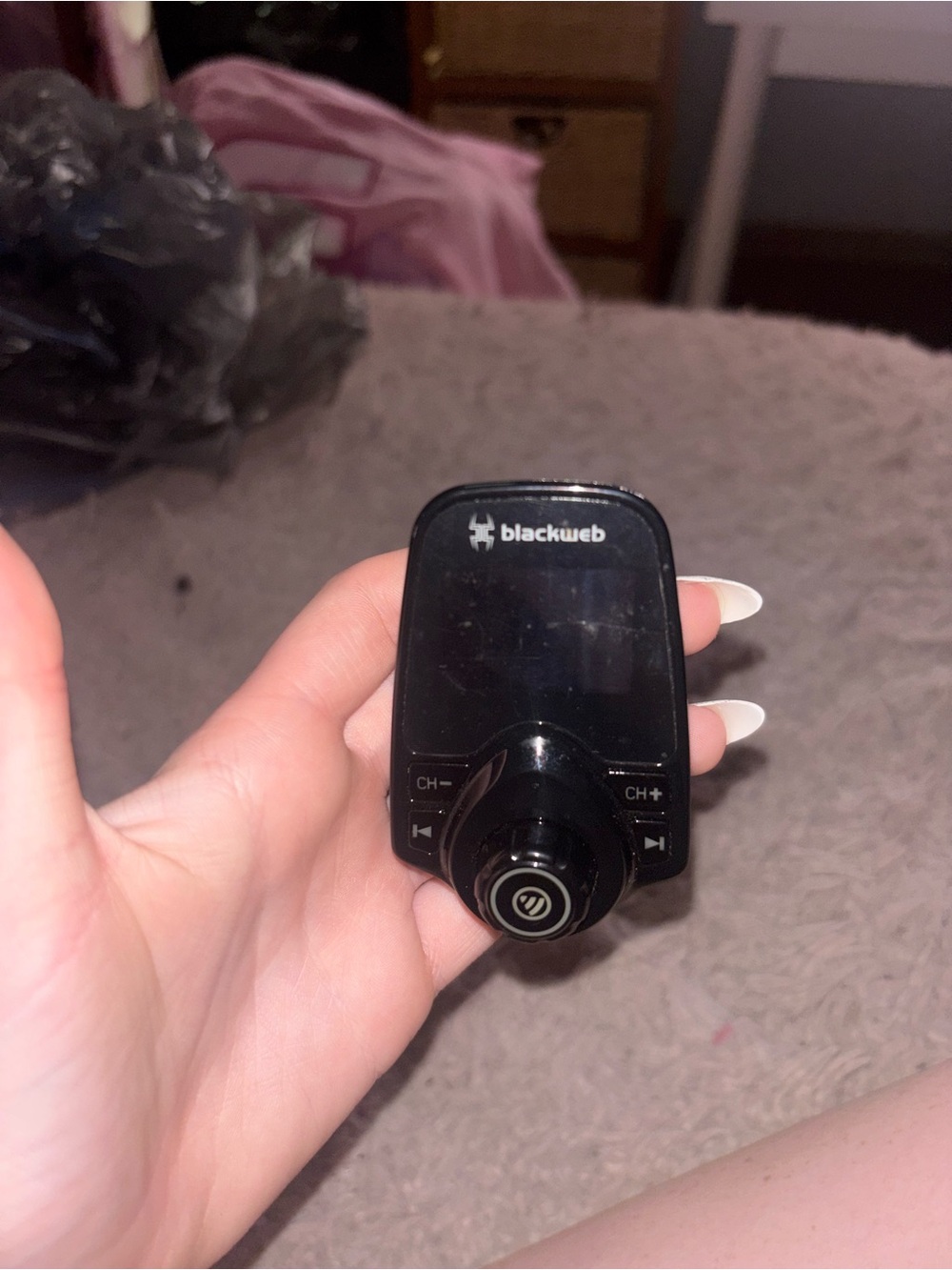 blackweb Black Wireless FM Transmitter - Black